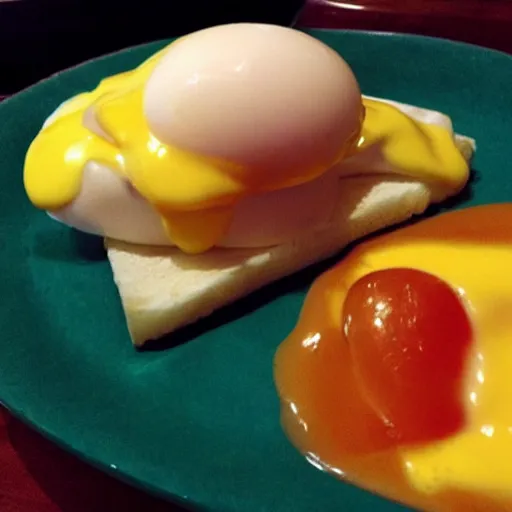 Prompt: eggs benedict with the face of benedict cumberbatch