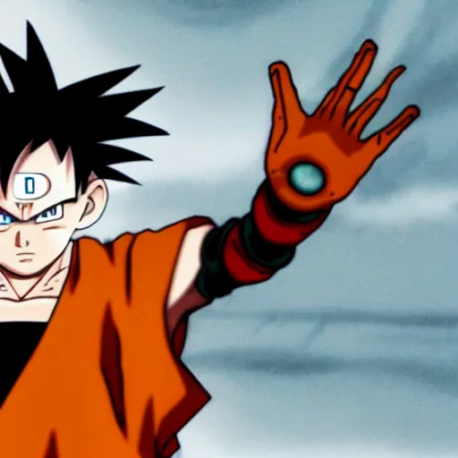 Image similar to obito uchiha in dragon ball z