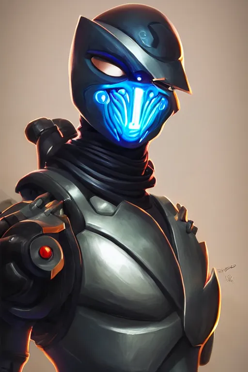 Image similar to epic mask helmet robot ninja portrait stylized as fornite style game design fanart by concept artist gervasio canda, behance hd by jesper ejsing, by rhads, makoto shinkai and lois van baarle, ilya kuvshinov, rossdraws global illumination radiating a glowing aura global illumination ray tracing hdr render in unreal engine 5