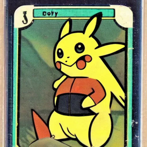 Prompt: “A Pokémon card from the 1950s”