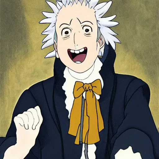 Prompt: studio ghibli portrait of Discord in 1776