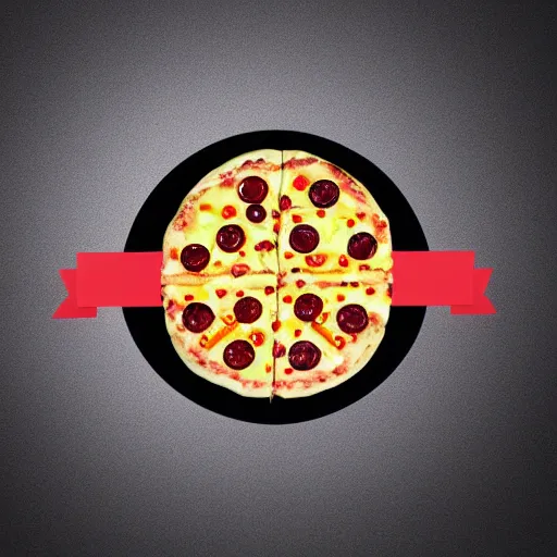 Image similar to logo for a company selling robotic pizza