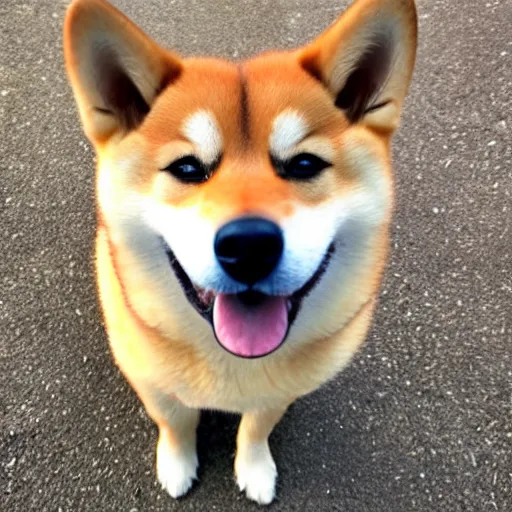 Image similar to smiling shiba inu