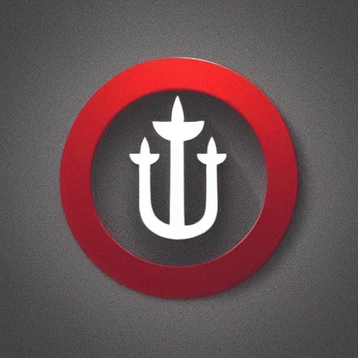 Image similar to “a very simple Bible logo with a flame, red logo, black background”