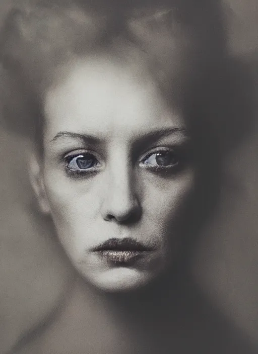 Image similar to portrait of a woman with melancholy and mystery, by paolo roversi, award - winning photography, concept art