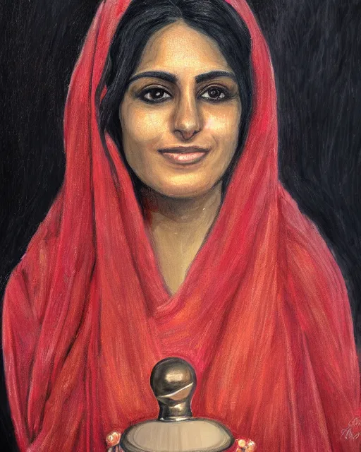 Image similar to an award winning portrait of the beautiful sherazade by rafael