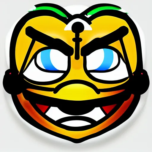 Prompt: Emoji crown over emoji eyes over emoji nose over emoji tongue