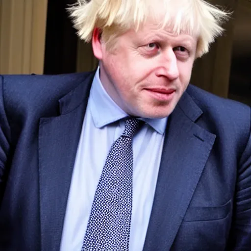 Prompt: boris johnson in the style of megamind