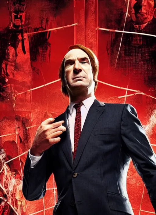 Image similar to Saul Goodman as Daredevil