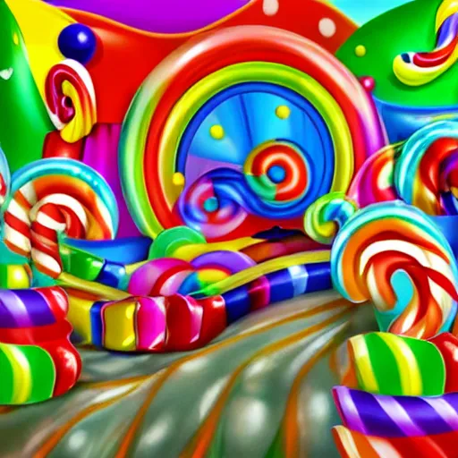 Image similar to candy land