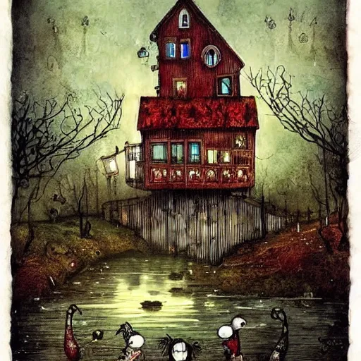 Image similar to a painting by alexander jansson