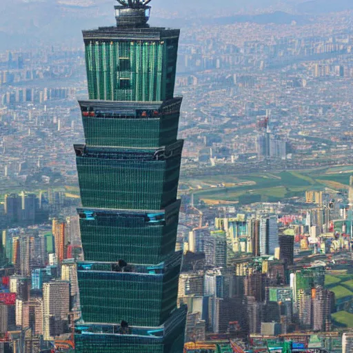 Image similar to Taipei 101 fighting with the Latinoamericana tower