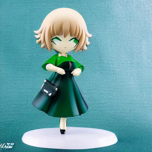 Prompt: tatsumaki, anime nendroid of tatsumaki, detailed product photo