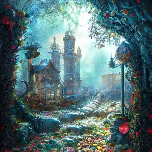 Prompt: woodstock ornate background, beautiful fantasy detailed trending on artstation, oil painting, dramatic lighting, eterea, high quality print, fine art with subtle redshift rendering