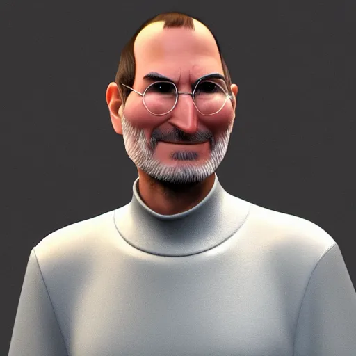 Image similar to steve jobs as a pixar disney character from up 2 0 0 9 unreal engine octane render 3 d render photorealistic