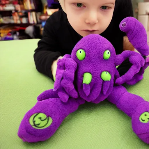 Prompt: plush cthulhu