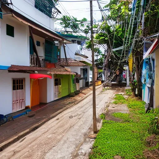 Image similar to street photo view of local sea side house in thailand - w 1 0 2 4