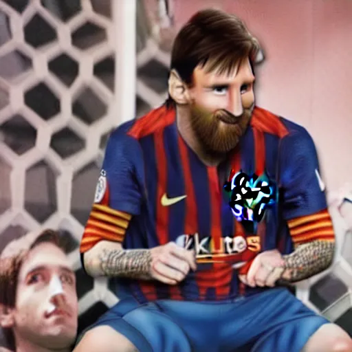 Prompt: Lionel Messi as a character in a sitcom