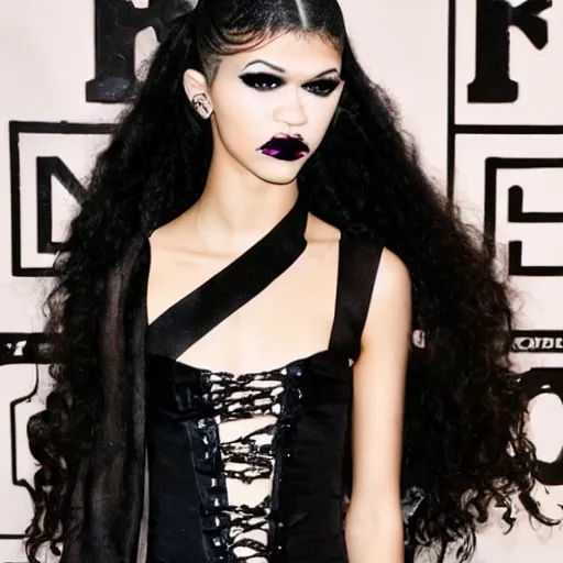 Prompt: Goth Zendaya