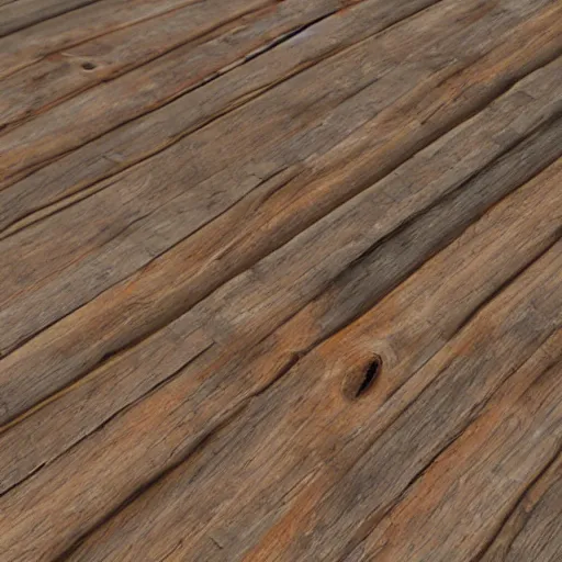 Image similar to 4K old and dusty cabin wood floor with scratches and bumps. Seamless high quality PBR material.