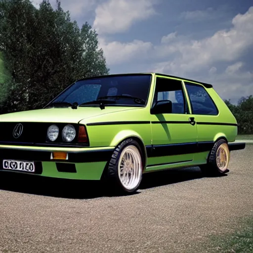 Image similar to golf mk 2 with 1 8 0 0 turbo