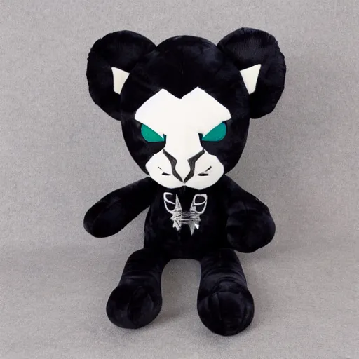 Image similar to blank panther plush toy