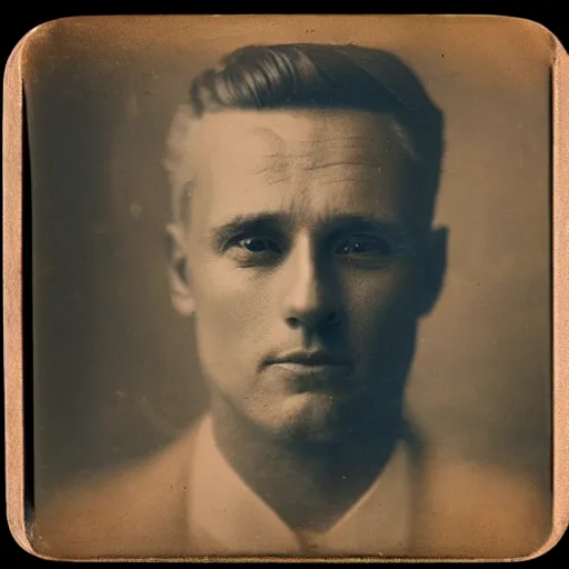 Prompt: photography of roger sterling tintype, deregoue