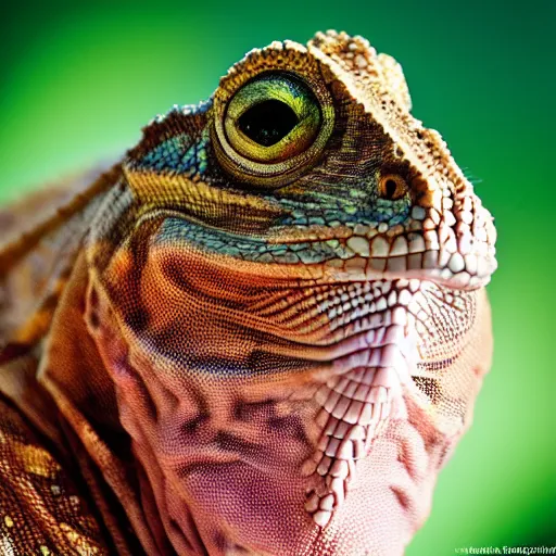 Prompt: Mark Zuckerberg as a lizard, National Geographic photography, highly detailed, backlighting