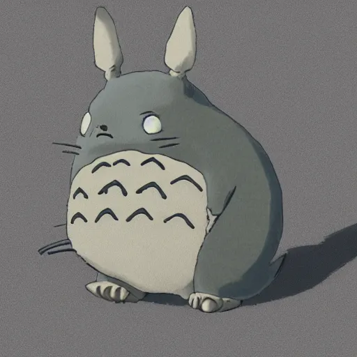 Image similar to photorealistic totoro