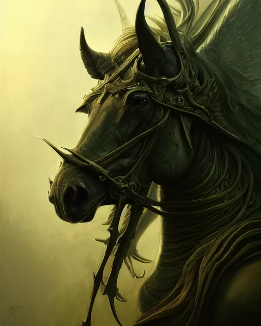 Prompt: concept art by artgerm, pestilence of the four horsemen of the apocalypse, soft green natural light, intricate, horse war, highly detailed dark art, digital painting, artstation, concept art, smooth, sharp focus, illustration, art by greg rutkowski and luis rollo and uang guangjian and gil elvgren, symmetry!