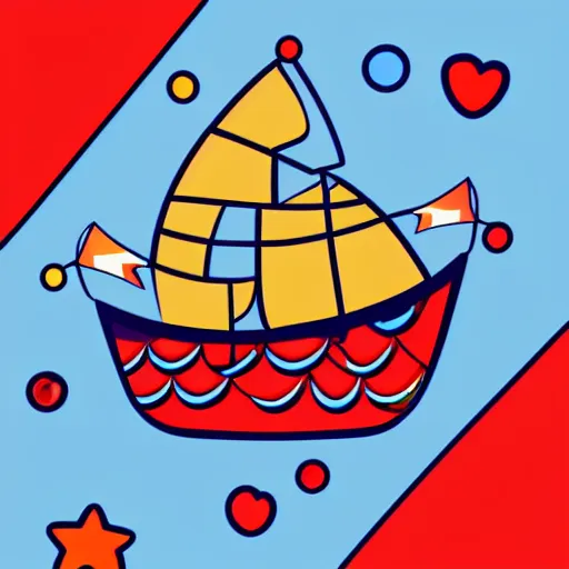 Image similar to Ship in a bottle, sticker, colorful, illustration, highly detailed, no jagged lines, vector art, smooth