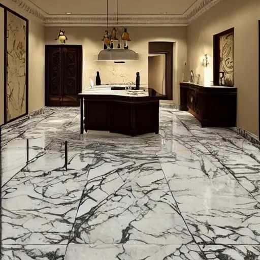 Prompt: marble floor photorealistic