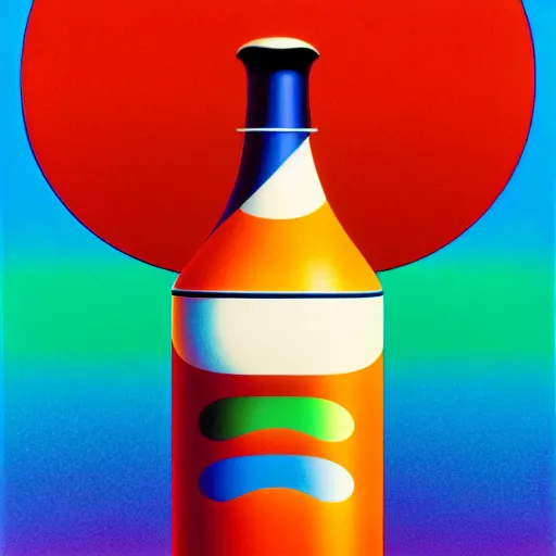 Image similar to apple bottle by shusei nagaoka, kaws, david rudnick, airbrush on canvas, pastell colours, cell shaded, 8 k