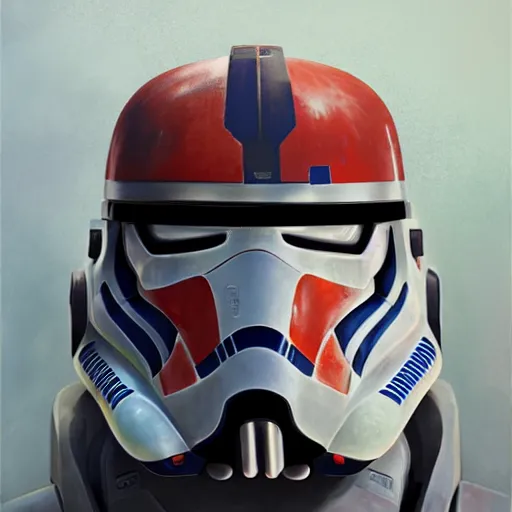 Prompt: republic commando star wars clone portrait painting, medium shot, asymmetrical, profile picture, organic painting, sunny day, matte painting, bold shapes, hard edges, street art, trending on artstation, by huang guangjian and gil elvgren and ross tran