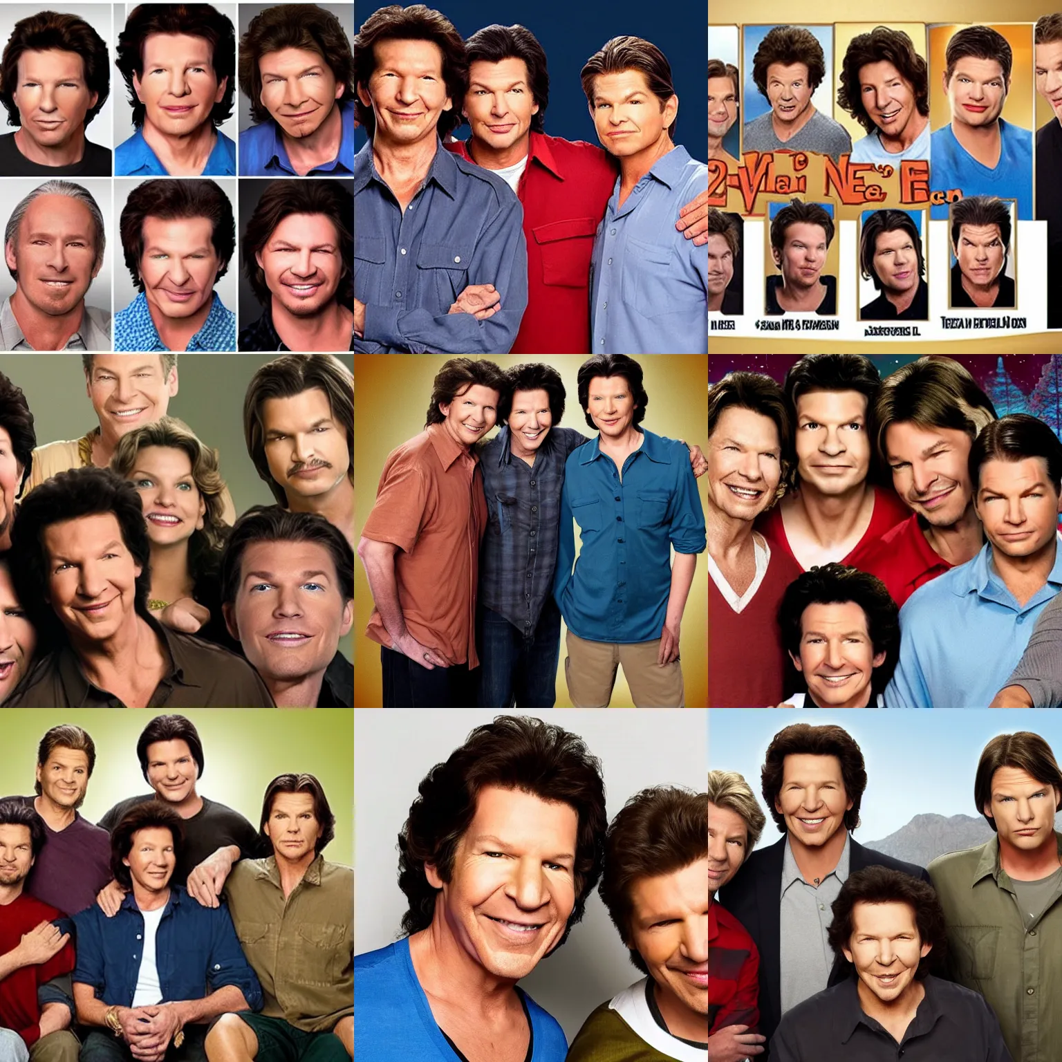 Prompt: neil breen's face on the two and a half men cast