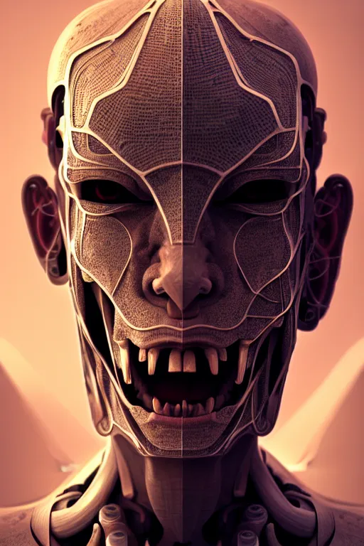 Prompt: cyborg face screaming, by sathish kumar and wlop, matte painting, artstation, detailed, photo realism, realism, intricate, ornate, cyberpunk, future, symmetry, technology, artificial intelligence
