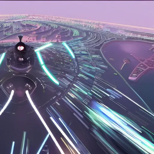 Prompt: gta : dubai, hyperspace