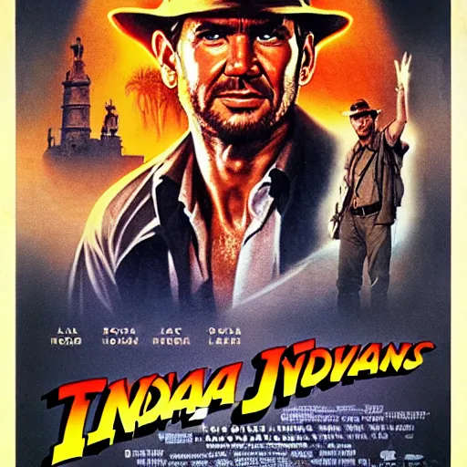 Image similar to indiana jones movie poster