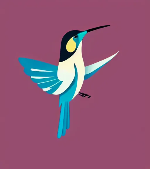 Image similar to icon stylized minimalist hummingbird, loftis, cory behance hd by jesper ejsing, by rhads, makoto shinkai and lois van baarle, ilya kuvshinov, rossdraws global illumination