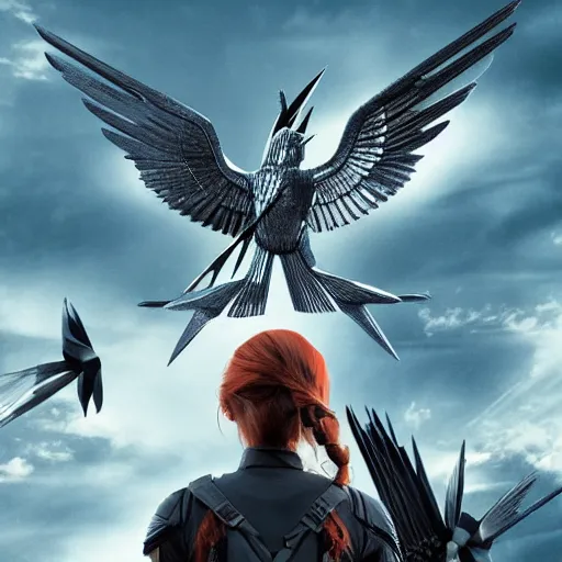 Image similar to the mockingjay, Full HD, CGSociety, Depth Of Field