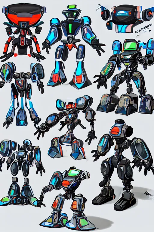 Prompt: a humanoid beetle robot, beetle-inspired, inafune design, official mmx concept scarab reploid, welding torches for arms