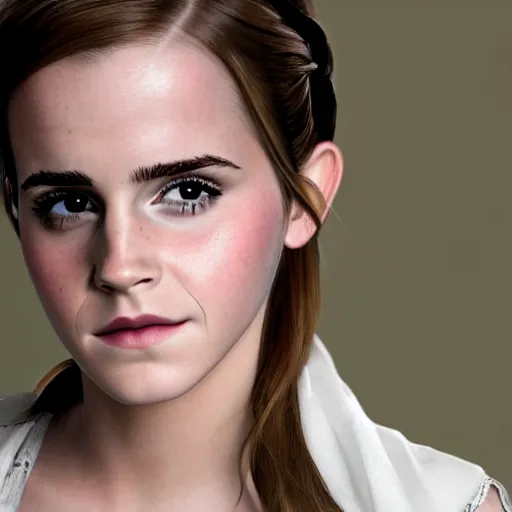 Prompt: Emma Watson modeling as Ilia from Zelda, (EOS 5DS R, ISO100, f/8, 1/125, 84mm, postprocessed, crisp face, facial features)