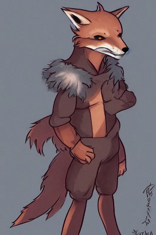 Prompt: a medieval anthropomorphic fox with a fluffy tail, comic art, trending on furaffinity, cartoon, kawaii, backlighting, furry art!!!, cool shading, concept art