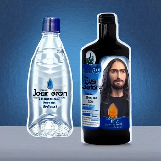 Image similar to jesus tears bottled water