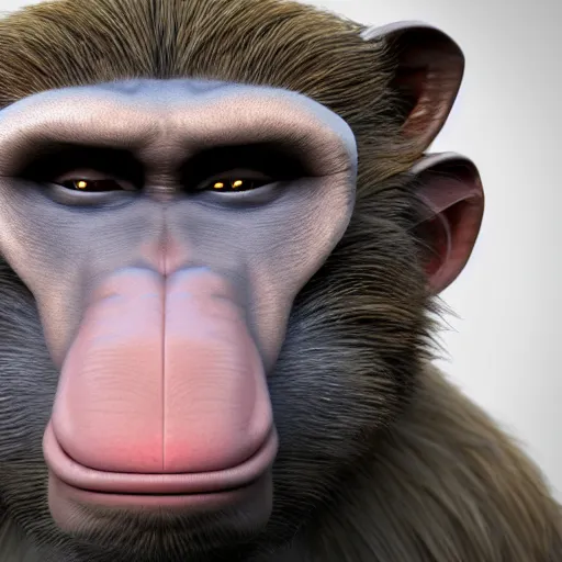 Prompt: donald trump as a baboon, photorealistic, 8k, award winning, octane render