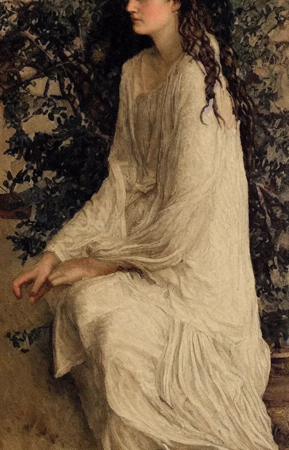 Prompt: portrait of Sappho by Pamela Colman Smith