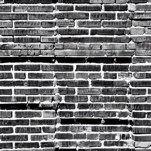 Image similar to a brick wall of black and white bricks