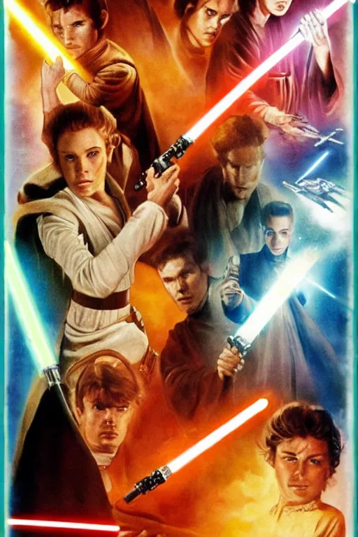 Prompt: death sticks : a star wars story movie poster
