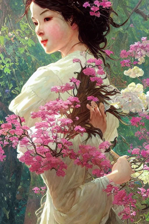 Prompt: 🌸✨::3, by Stanley Artgerm Lau, greg rutkowski, thomas kindkade, alphonse mucha, loish, norman Rockwell,