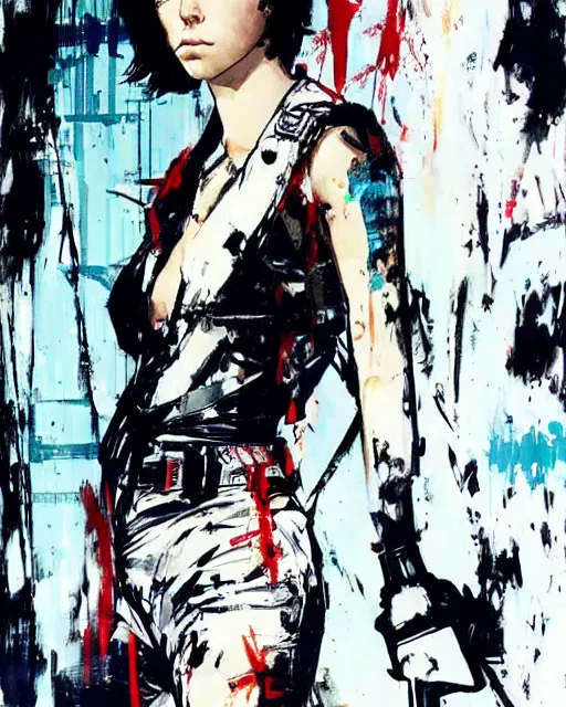 Image similar to millie bobby brown by yoji shinkawa